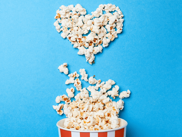 Trønderpop – popcorn formet som et hjerte